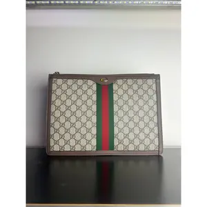 Pre-owned Canvas Clutches & Wristlets Gucci Ophidia GG Portfolio Pouch