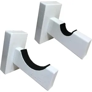 Baseball Bat Display Wall Mount Holder - Solid Wood Rack Brackets Hanger With Hidden Screws for Softball & Baseball