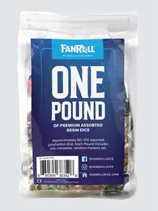 Fanroll One Pound Bag of Math Rocks for TTRPGS and Other Board Games