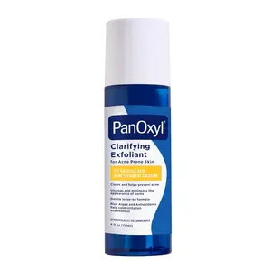 PanOxyl Clarifying Exfoliant with Salicylic Acid, BHA Liquid Exfoliant for Face, Blue Algae and Antioxidants , For Acne Prone Skin, 4 fl oz