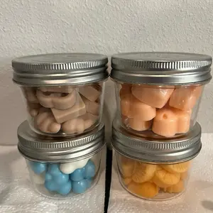Wax Melts Unique Shapes in Mason Jars for Aromatic Home Fragrance