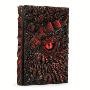 Dragon Eye Pattern Book, Travel Diary Notebook, Unique Office Supplies Accessory, Creative Resin Craft Journal, Perfect Birthday & School Gift
