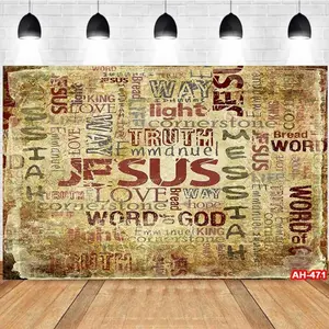 Photography Background Retro Newspaper Solemn Style Religious Faith Event Personal Portrait Backdrop Studio Photography