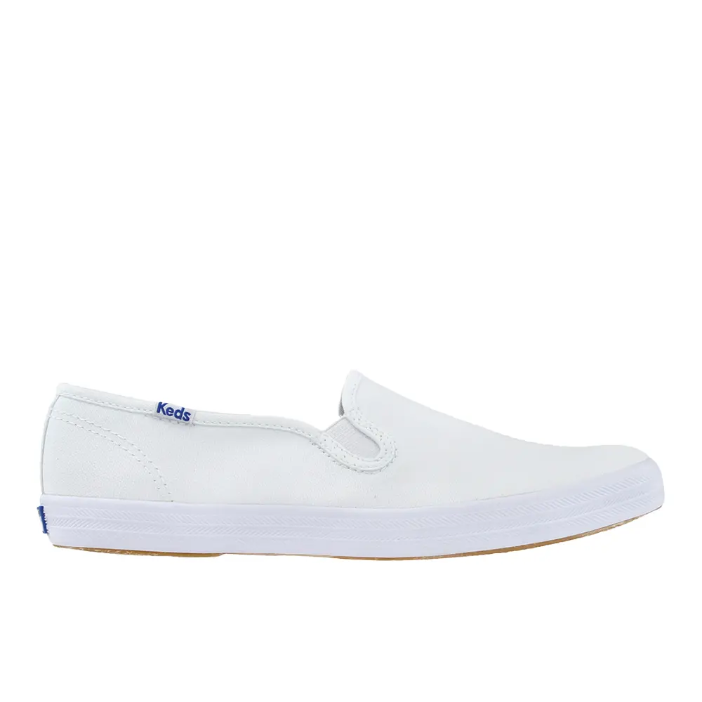 Keds Womens Champion Canvas Slip On Sneakers Shoes Casual - White