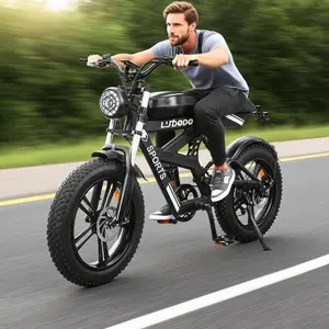 Adult Electric Bike 1500W/750W 52V 21/19Ah 37/32MPH 60Miles 26-inch Fat Tire Full Suspension Electric Mountain Bike with Dual Disc Brakes