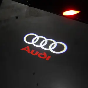 LED Door Welcome Light Logo Decorations for Audi S3 S4 S5 S6 S7 S8 RS R8 RS3 RS4 RS5 RS6 RS7 RS8 Quattro allroad etron Models