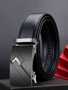 Men's Business Fashion Belt, Minimalist Automatic Buckle Belt, Casual Waistband for Jeans Trousers, Fashion Belt for Party, Daily Clothing Decor