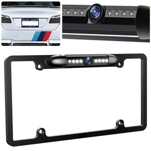 Wired Auto Car Rear View Backup Camera Parking Reverse US License Plate Frame Cam Waterproof, Universal For Honda Toyota BMW Mercedes-Benz Ford Chevrolet