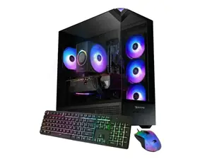 iBUYPOWER Element Gaming PC Desktop - AMD Ryzen 7 9700F, NVIDIA GeForce RTX 5060Ti 16GB, 32GB DDR5 RAM, 1TB NVMe SSD