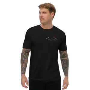 MDMA T-Shirt SS25 - Fitted Short Sleeve Crew Neck Casual Cartoon Style Summer Medium Length 100% Combed Ring-Spun Cotton for Men