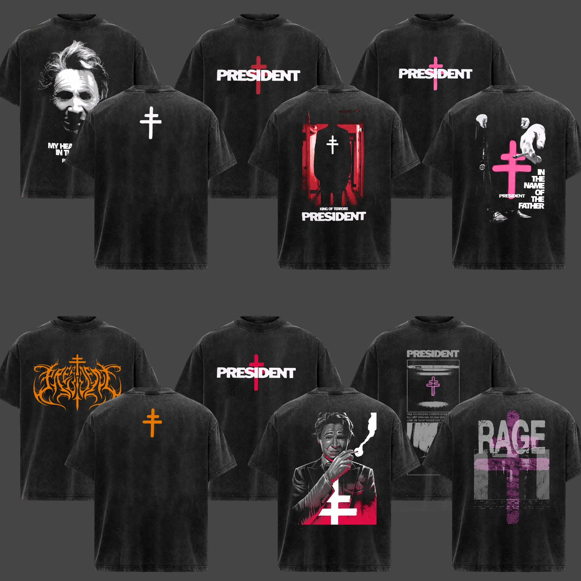 COLLECTION] President Band T-Shirt Collection, Gothic Cross