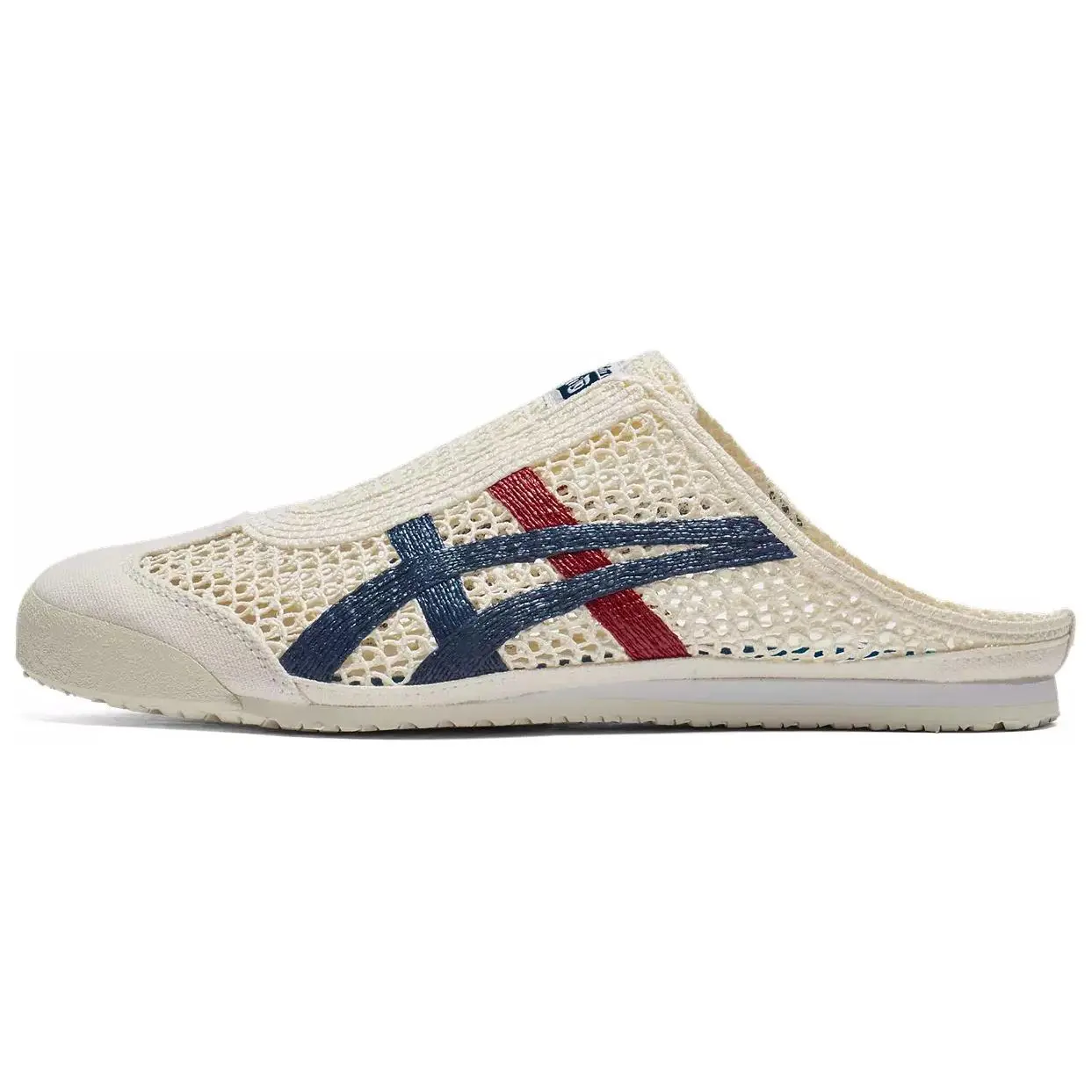 Onitsuka Tiger ASICS Mexico 66 Sabot Cream Mako Blue Comfort Lightweight Slippers Unisex 1183C123-100
