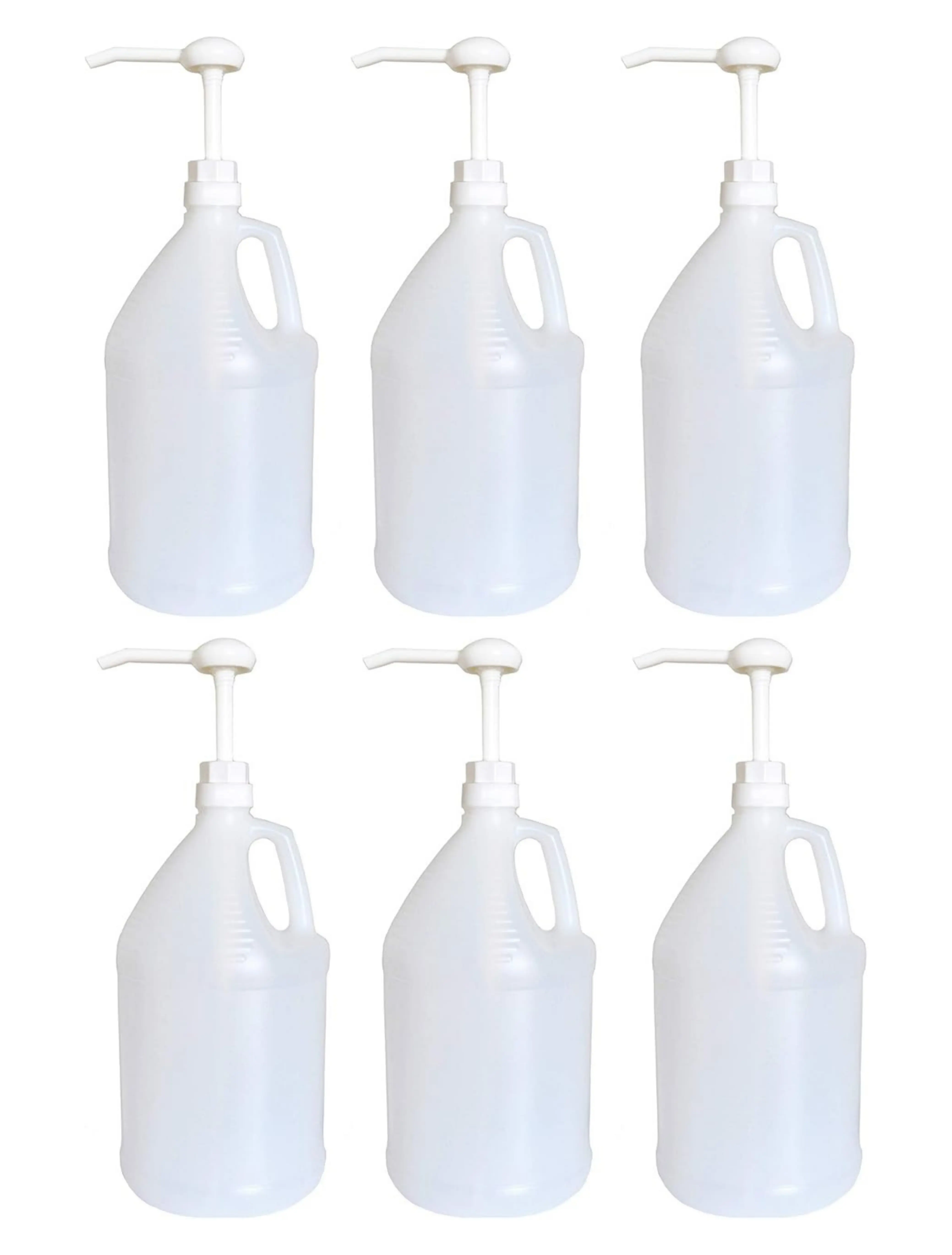 Gallon Jug with Pump, Pack of 6