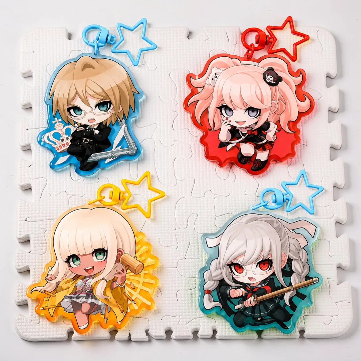 Danganronpa 1 + 2 + V3 Gradient Acrylic Keychain | Birthday Gifts Accessories Bags