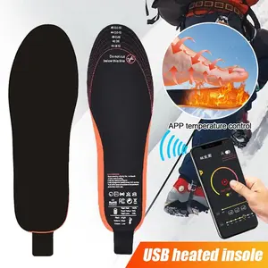 APP-Controlled Electric Heated Insoles 40–70°C Rechargeable Foot Warmers
