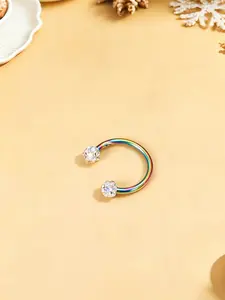 Bling Ferido Nose Septum Ring, Stainless Steel Cbr Horseshoe Body Piercing Jewelry, Unisex 16g Cartilage Helix Tragus Earring, 8mm-10mm