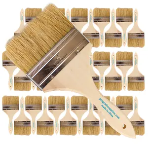 Vermeer Chip Paint Brushes - 36-Pack - 4" Chip Brushes for Paints, Stains, Varnishes, Glues, & Gesso - Home Improvement - Interior & Exterior Use