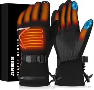 ARRIS Heated Gloves for Men & Women – Rechargeable Electric Winter Gloves for Motorcycle, Ski, Hunting