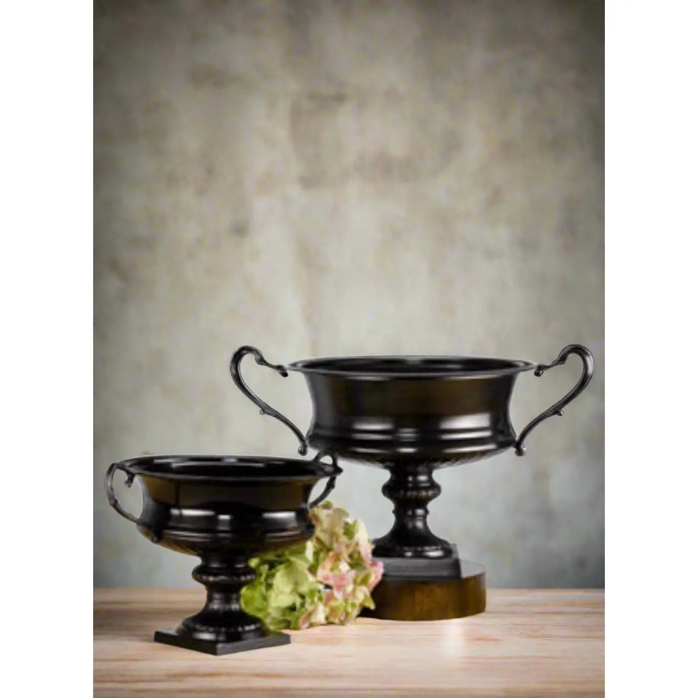 Antique Black Trophy Urn Collection