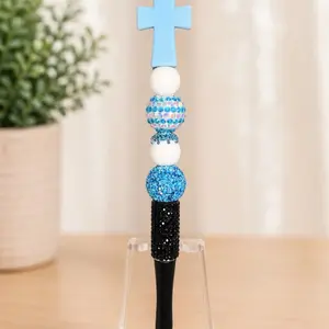Blue Faith Cross Pen