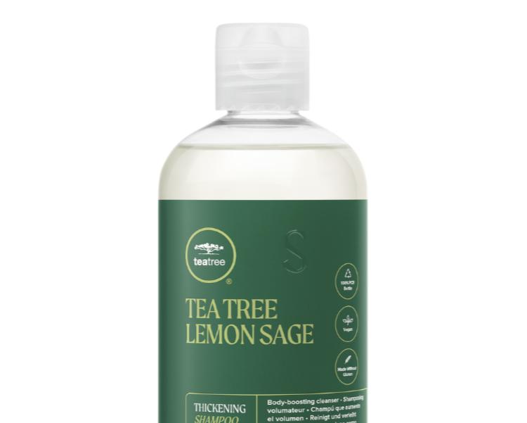 Paul Mitchell Tea Tree Lemon Sage Thickening Shampoo 300ml - Volumizing Formula with Panthenol for Fine Hair