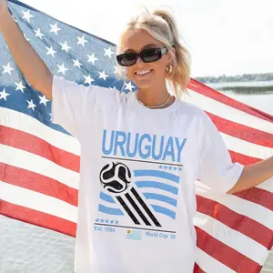 Vintage Uruguay Comfort Colors Shirt, Retro 90s Flag Uruguay Team, Gift For Fans