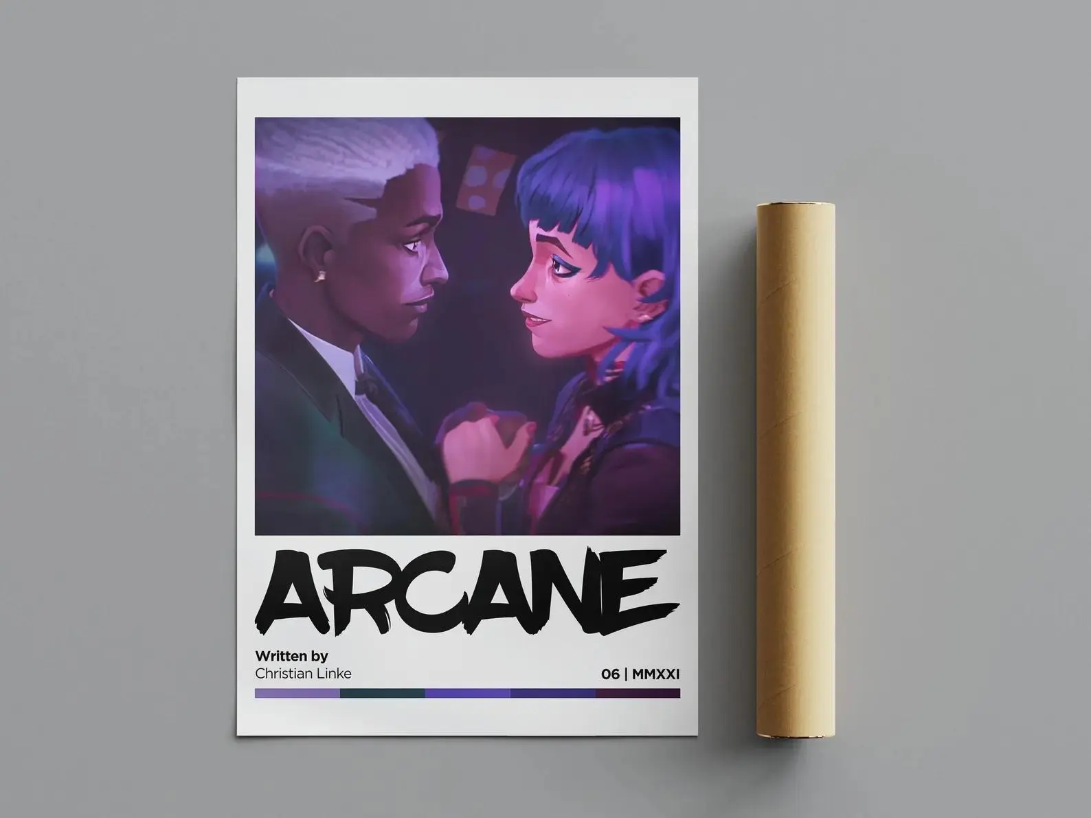 Arcane Poster, Minimalist Poster, Anime Poster, Wall Art, Wall Decor, Jinx and Ekko Posters