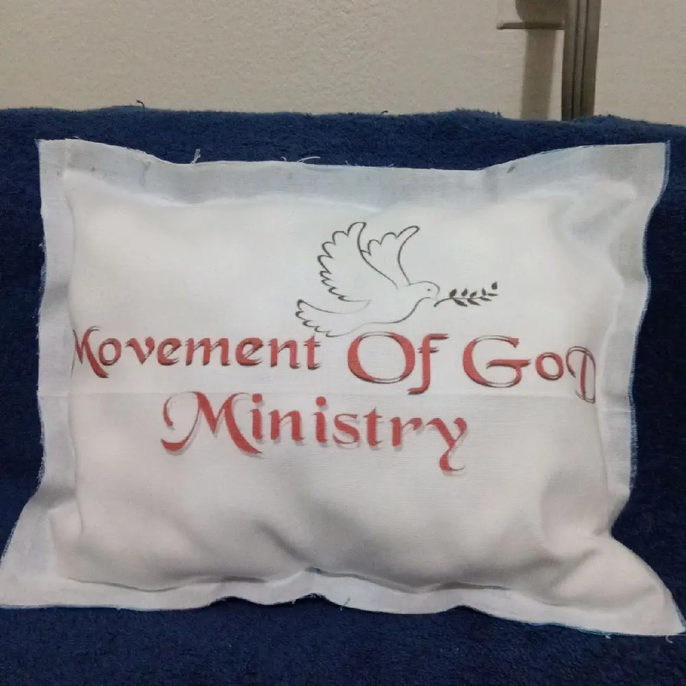 Movement Of God Ministry Pillow with Elegant Dove Design and Text