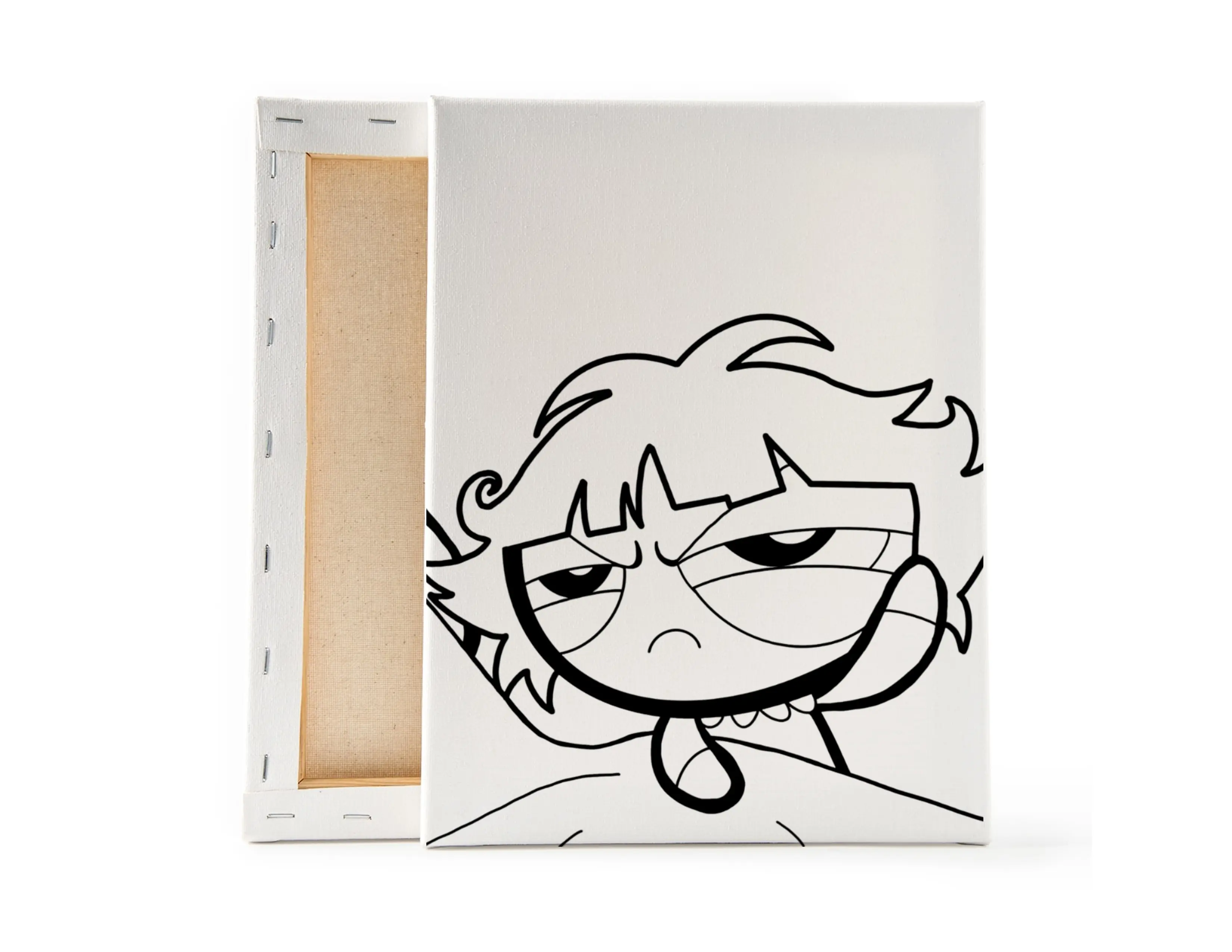 Powerpuff Girls Inspired Pre-Sketched Canvas