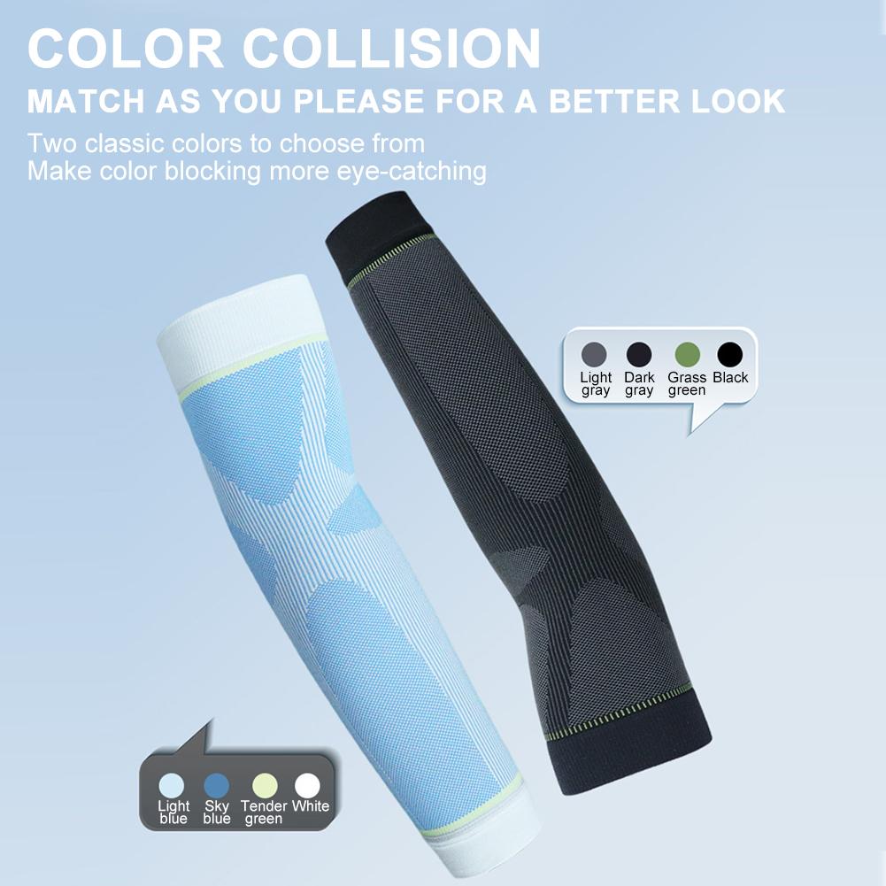 High-Elastic Breathable Compression Arm Sleeves for Outdoor Enthusiasts, Soft and Lightweight for All Sports Scenarios Including Fitness, Running, Cycling, Hiking and Outdoor Training, Ensuring Comfort and Flexibility