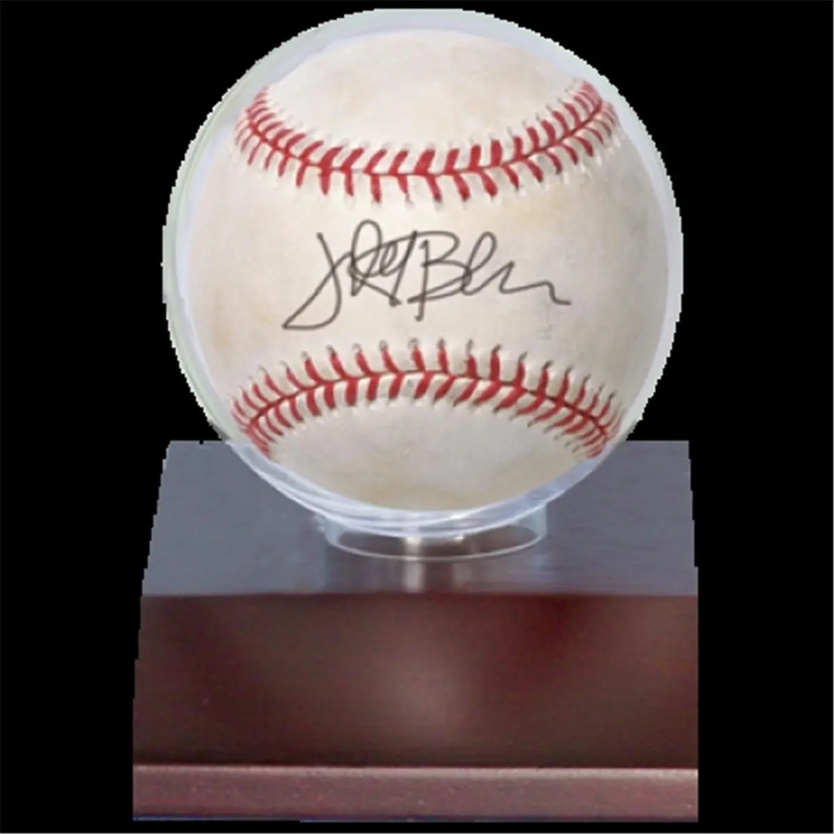 212 MAIN Wood Baseball Holder - Dark Finish Solid Wood Accessory for Sports Collectibles Display Items