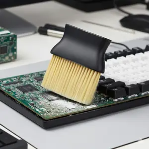 Ultra-Soft Car Interior Cleaning Brush Kit - Flexible Dust Detailing Tools for Vehicles, Office & Home, Reaches Tight Spaces, Gentle on All Surfaces with Ergonomic Handle, Perfect for Keyboards and Corners, Ensures Effective Cleaning and Neat Environment