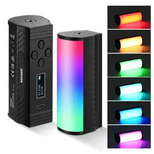 NEEWER BASICS TL96RGB Magnetic Handheld Light Wand, Pocket-Sized RGB LED Stick with 6W Bi-Color and FX Effects, Portable Indoor and Outdoor Party Lighting for Vlog Photography and Video Streaming