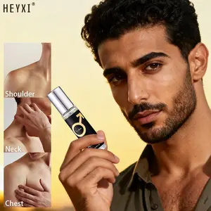 Men's Feromon Rollerball Perfume, Fresh Lemon Scent, Citrus Aromatic, Long-Lasting Fragrance, Easy Application, Elegant Round Bottle, Perfect for Daily Commute & Dates