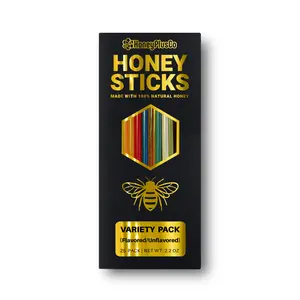 HoneyPlusCo | 100% Natural Honey Sticks (25 Pack)