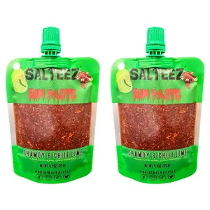 Salteez Chamoy Rim Paste – Sweet, Tangy & Spicy Drink Enhancer ✔️ Sweet, tangy, & spicy in every sip - 2 Packs! Flavor Chili Lime Dip