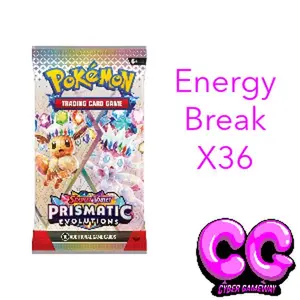 Pokemon Prismatic Evolutions 36 Booster Pack Energy Break