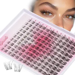 DIY Lashes Clusters Invisible Band Natural Soft Waterproof Lash Extension Easy to Apply at Home Cosmetic Makeup Volume False Eyelashes TikTok Shop Sale