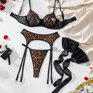 Cleopatra 4 Piece Lingerie Garter Belt Set