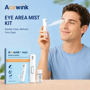 Acewink Nano Eye Mist Device – Instant Dry Eye Relief & Cooling Hydration | Ultrasonic Spray with 6 Botanical Extracts | Safe for Makeup, Screen Users & Gamers