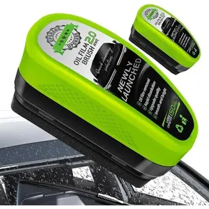 2.0 Upgraded Oil Film Cleaning Brush Kit, Improved Windshield Cleaner, Streak-Free Glass Care Tool for Cars and Trucks