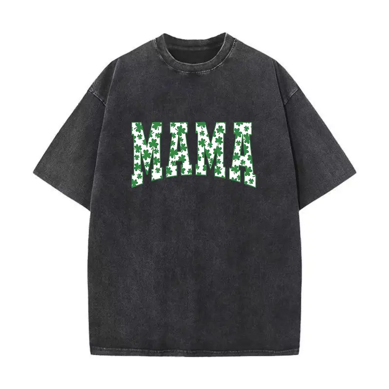 Mama Shamrock tshirt, St. Patricks Day tshirt for Mama, Irish Mom tshirt, Lucky Mama tshirt,St. Patrick's Day Gift,Mama Gift Womenswear Womenswear summerwins,summerwins Style Tops
