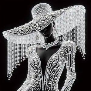 Diamond Goddess Diamond Painting Kit, Beginner & Adult DIY Irregular Shaped Rhinestones, Partially Coated Art Craft, Home Wall Decor, Diamond Art Tools