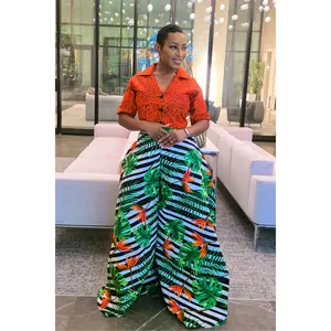 Idunnu Ankara Pants Set | Orange 2