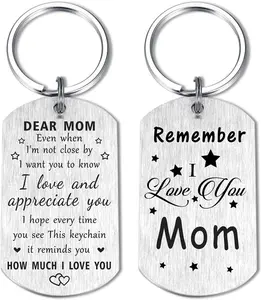 Keychain For Mom Valentine's Day Gifts for Women, Remember I Love You Mom Gifts, Meaningful Mom Birthday Present from Daughter