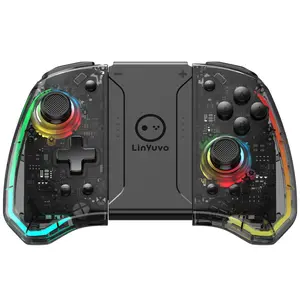 Wireless USB Bluetooth Controller For Nintendo Switch & OLED & Lite Accessories Control Gamepad Gaming Command Mando Game Pad RGB light macro six axis motion Hall effect joystick Wireless Controllers