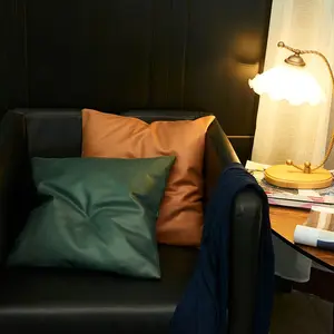 Cotton Comfortable Solid Color Decorative Pillowcase, Square Cushion Cover, Pillowcase DIY. Pillowcase, European-style Pillowcase, European-style Pillow Pillowcase, Indoor/Outdoor Cushion Cover (18x18 inches / 45x45 cm) (Pillowcase only, no pillow insert)