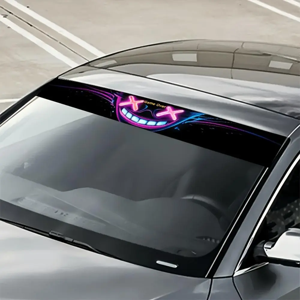 Car Bumper Sticker, Car Front Windshield Sticker, Car Engine Cover Sticker, Waterproof & Anti-scratch Car Decal for All Models - Audi, Honda, Mitsubishi, Ford, Volkswagen, BMW, Opel, Porsche, Citroen