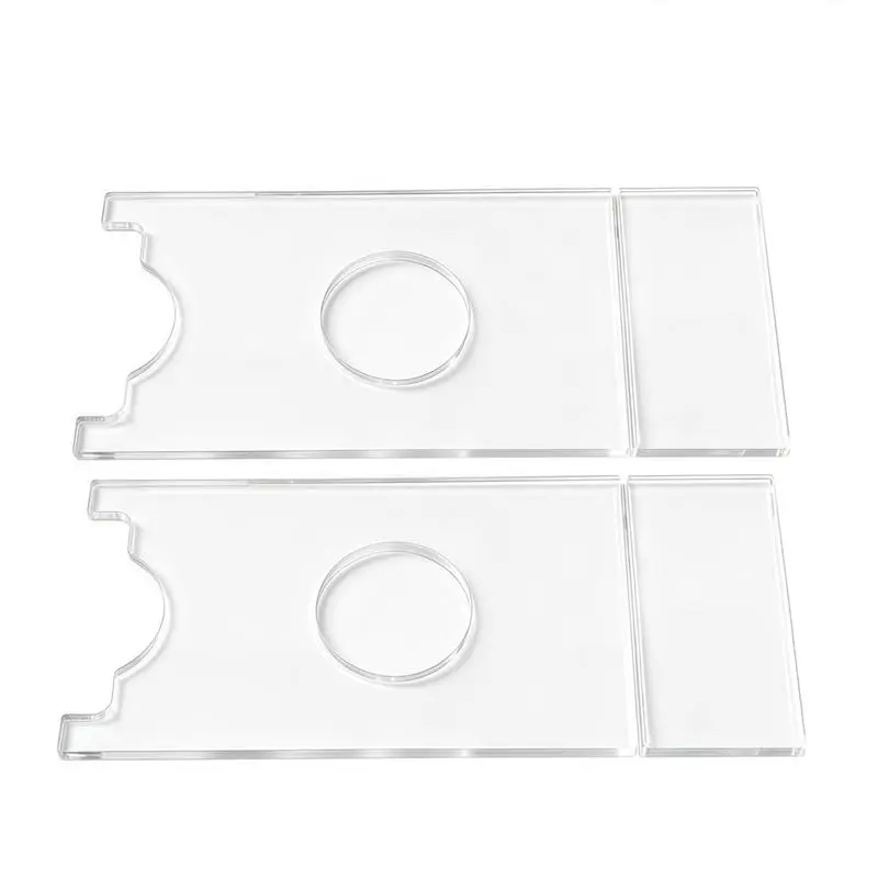 2 Pack Clear Acrylic Furniture Stoppers Wall Protector Bed Table Couch Non-Slip Stabilizer Pads Wall Spacer