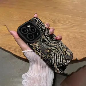 Fashionable Elegant Snake Skin Pattern Phone Case, Anti-drop Shockproof Phone Protector Cover, Phone Accessories, Shockproof Tpu Cover, Compatible with iPhone 16 15 14 13 12 11